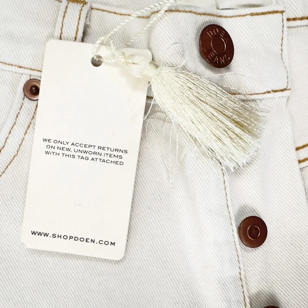 DÔEN Diana High-Rise Jean in Cream‎ – Size 28